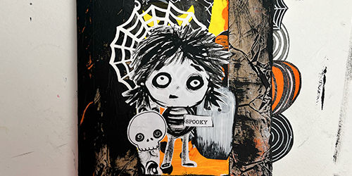 Layered Spooky Art Journal Class