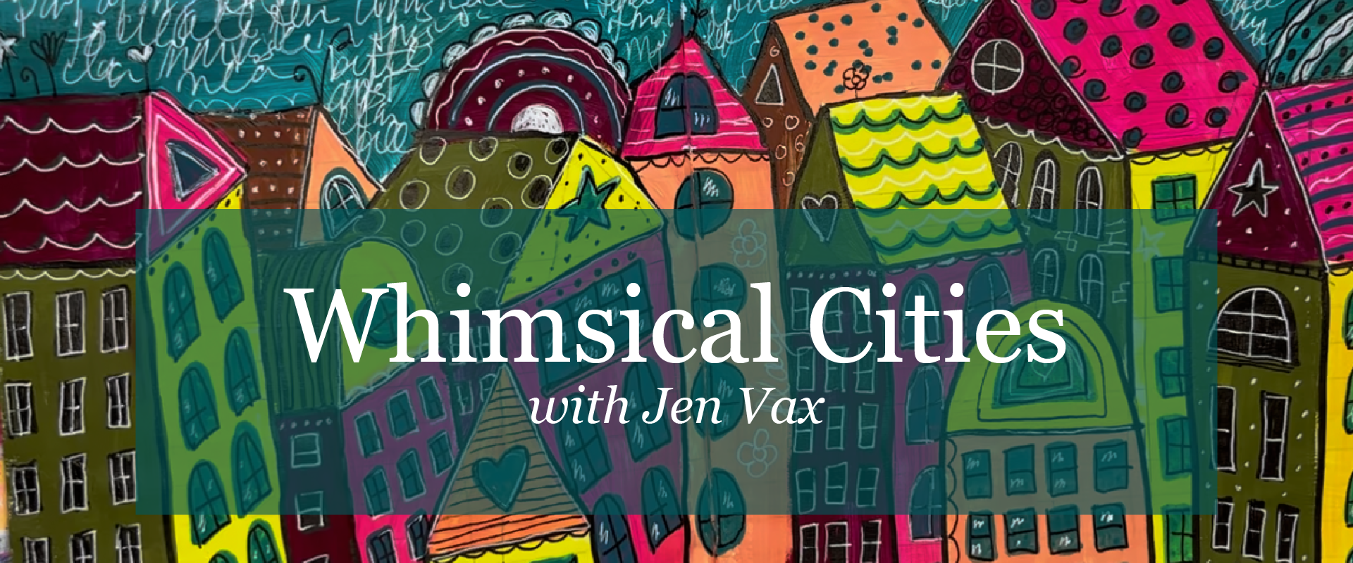 Whimsical Cityscapes art class