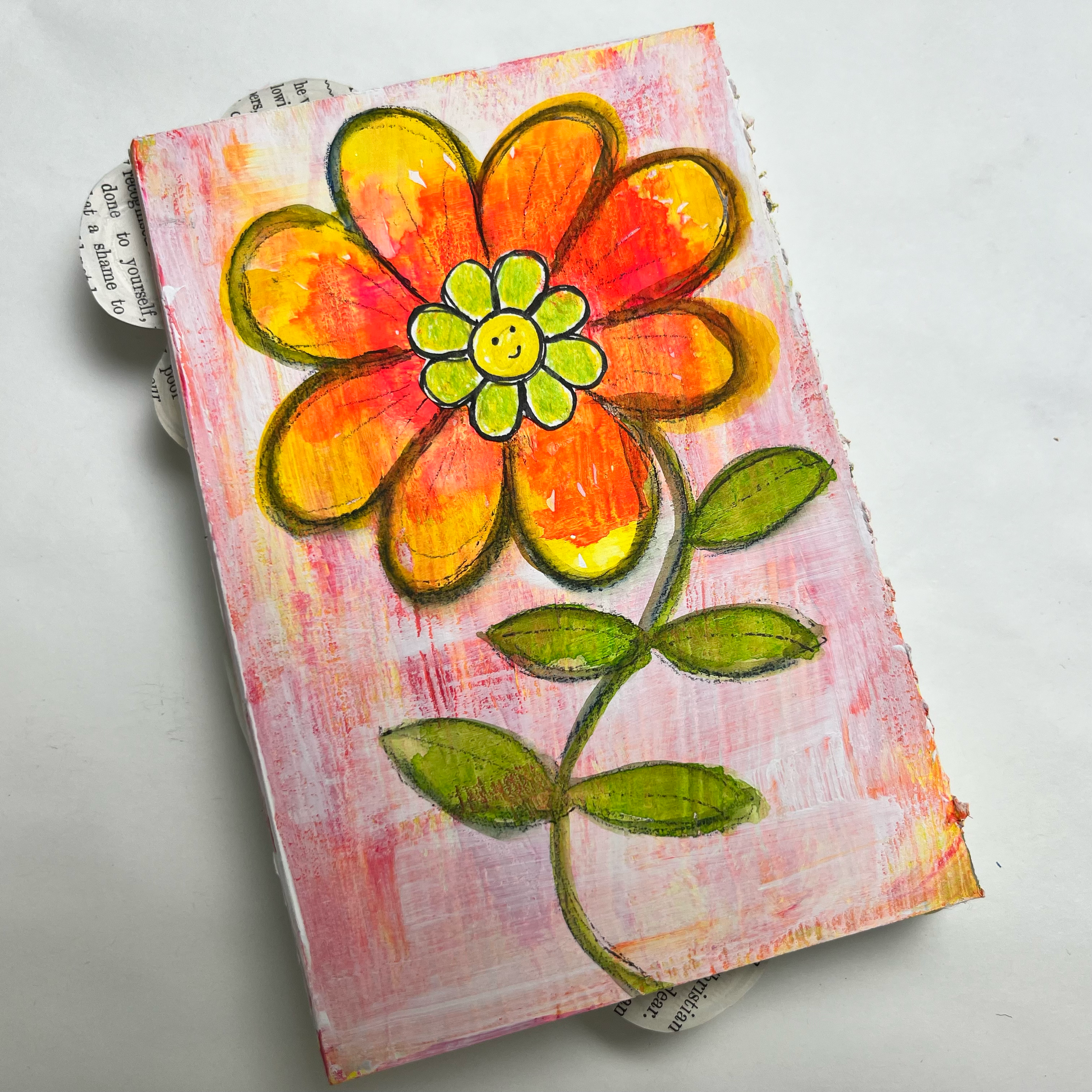 Decorative front cover of the Flower Concertina book