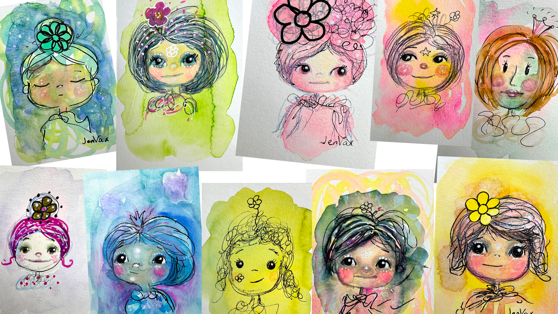 Whimsical Faces course