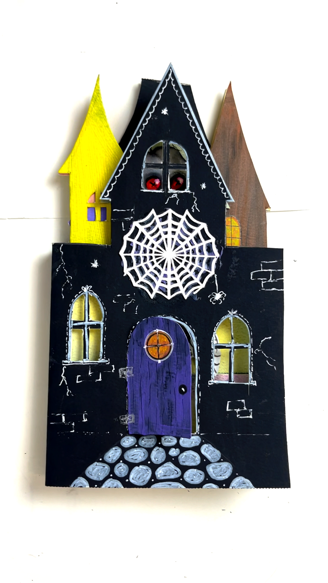 Handmade Monster Mansion art journal