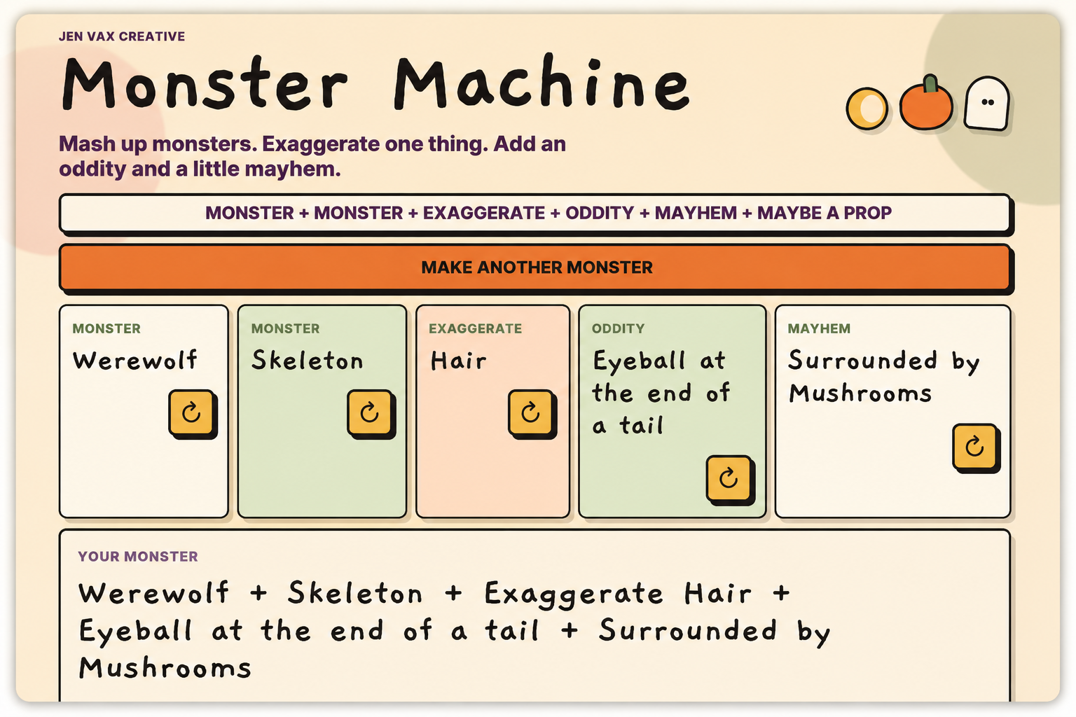 Monster Machine random monster generator