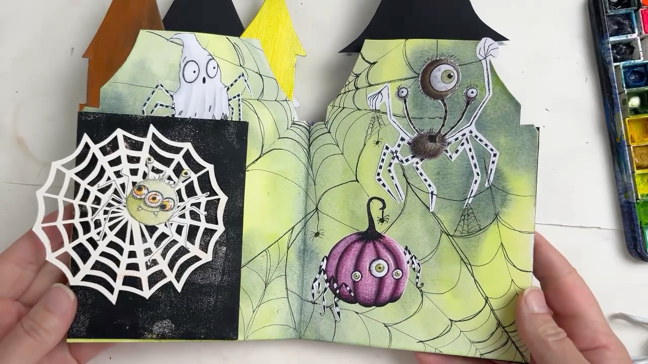Spider page inside the Monster Mansion