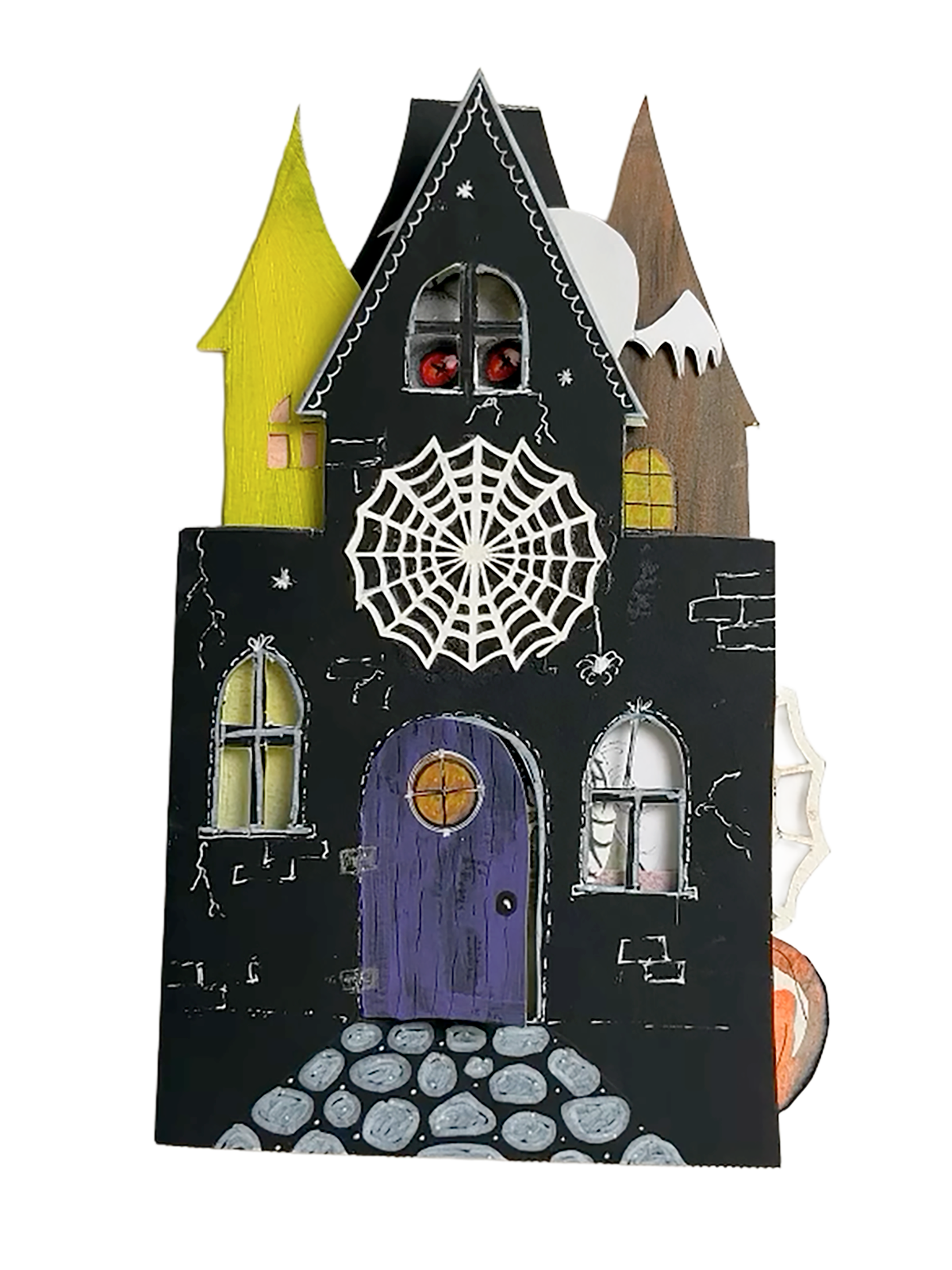 Handmade Monster Mansion art journal